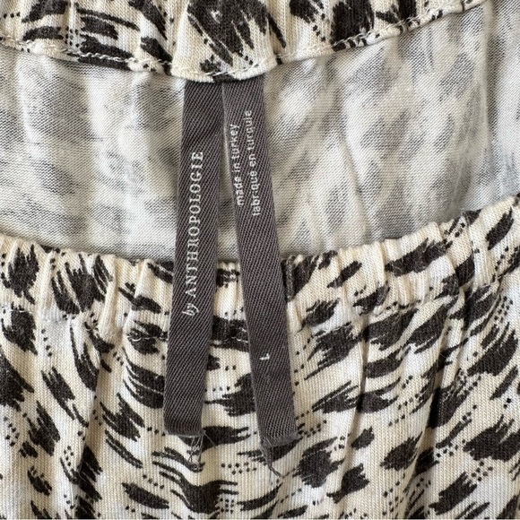 Anthropologie-Cascias Leopard Print Off Shoulder Top (Size:Large) - Picture 9 of 9